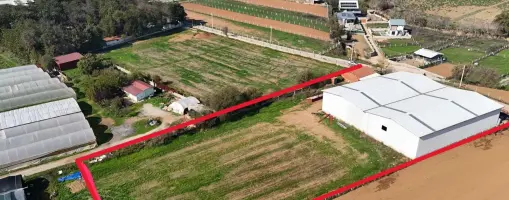KUŞADASI-İZMİR YOLU DİBİ- KAPALI DEPO ve MÜSTAKİL EVLİ TARLA
