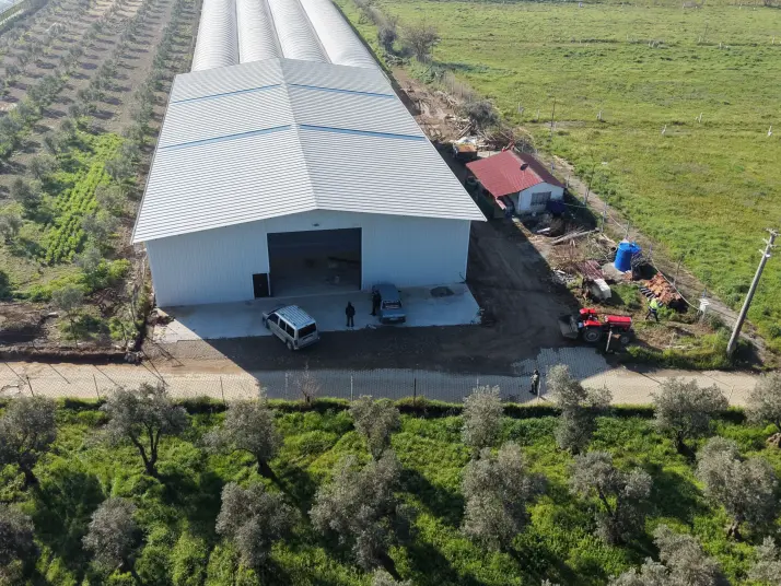 İZMİR MENDERESTE KİRALIK 760M2 KAPALI DEPO İŞYERİ 50KW ELEKTRİK SU
