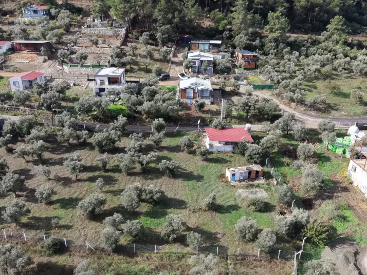 İZMİR ATAKÖYDE SATILIK 4.000 M2 TEKTAPU İÇERİSİNDE 2 EV OLAN ZEYTİNLİK