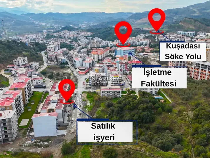 SÖKE YENİKENT MAHALLESİ&#39;NDE KÖŞE KONUMLU 36 m² SATILIK İŞYERİ